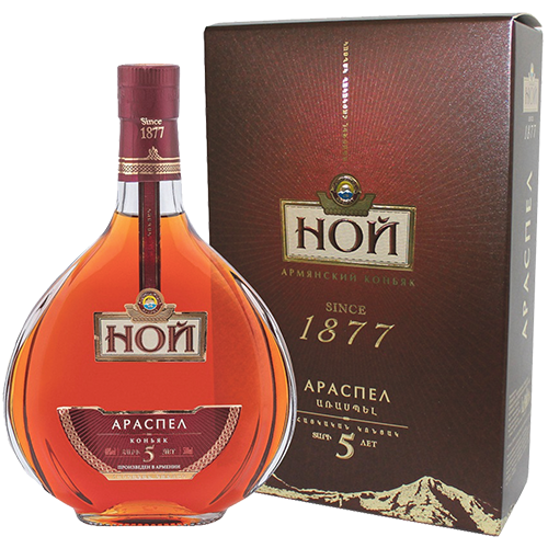 КОНЬЯК НОЙ АРАСПЕЛ 5 ЗВ. АЛК. 42 % 0.7 Л П/У ЕКВВК АРАРАТ АРМЕНИЯ