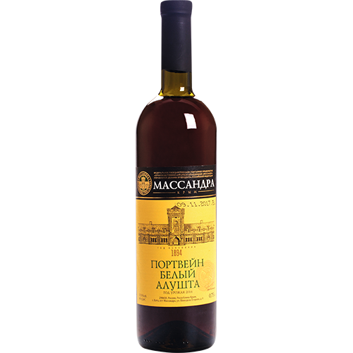 ВИНО ЛИКЕРНОЕ МАССАНДРА ПОРТВЕЙН АЛУШТА БЕЛ АЛК. 17 % 0,75 Л СТ/Б МАССАНДРА РОССИЯ