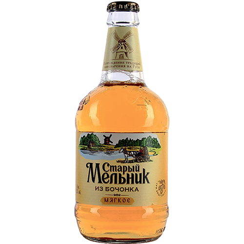 ПИВО СТАРЫЙ МЕЛЬНИК ИЗ БОЧОНКА МЯГКОЕ ПАСТЕР СВЕТЛОЕ АЛК. 4,3 % 0,45 Л СТ/Б АБ ИНБЕВ ЭФЕС РОССИЯ