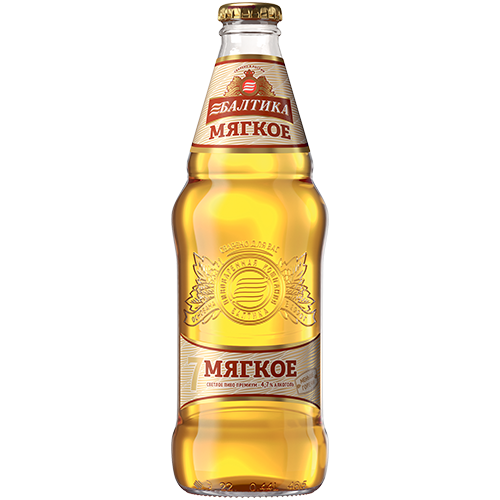 ПИВО БАЛТИКА МЯГКОЕ N7 ПАСТЕР СВЕТЛОЕ АЛК. 4,7 % 0,44 Л СТ/Б ПК БАЛТИКА РОССИЯ