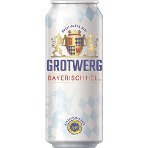ПИВО ГРОТВЕРГ БАЙРИШ ХЕЛЬ ПАСТЕР ФИЛЬТР СВЕТЛОЕ АЛК. 4,7 % 0,5 Л Ж/Б ОТТИНГЕР БРАУЕРАЙ ГЕРМАНИЯ