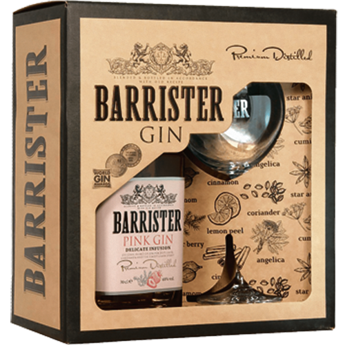 ДЖИН БАРРИСТЕР ПИНК АЛК. 40 % 0,7 Л П/У ГРУППА ЛАДОГА РОССИЯ