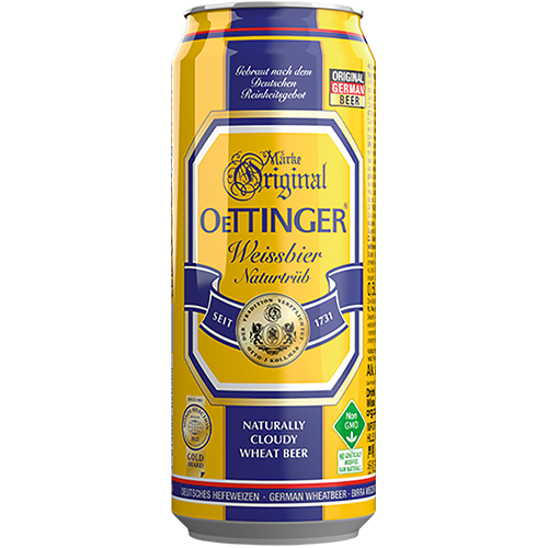 ПИВО ОТИНГЕР ХЕФЕВЕЙСБИР ВАЙЗБИР НАТУРТРАБ ПАСТЕР НЕФИЛЬТР НЕОСВЕТЛЕННОЕ АЛК. 4,9 % 0,5 Л Ж/Б ОТИНГЕР БРАУРЕЙ ГЕРМАНИЯ