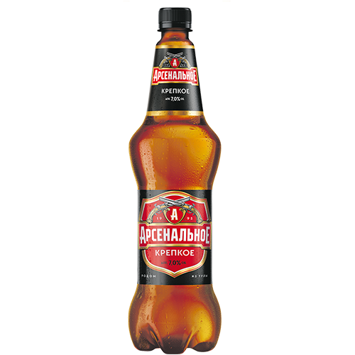 ПИВО АРСЕНАЛЬНОЕ КРЕПКОЕ АЛК. 7 % 1,1 Л ПЭТ БАЛТИКА РОССИЯ