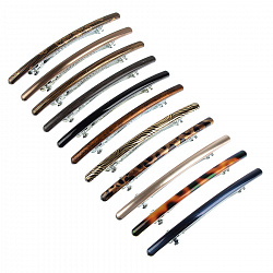 Заколка-автомат металл и пластик, 9,5 см