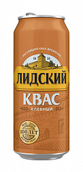 КВАС ЛИДСКИЙ ХЛЕБНЫЙ 0,5 Л Ж/Б ЛИДСКОЕ ПИВО БЕЛАРУСЬ