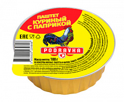 Паштет Подравка Куриный с паприкой, 100 г