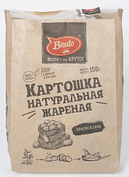 Чипсы из натурального картофеля Bruto Крафтовые Масло и соль, 150 г