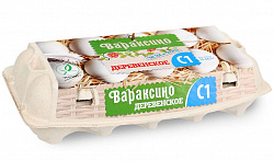 Яйца куриные Вараксино Деревенские категория С1, 10 шт