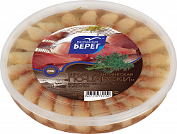 Сельдь атлантическая Балтийский Берег По-царски филе-кусочки с укропом, 200 г