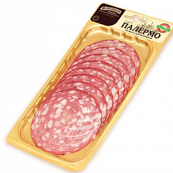 Колбаса Егорьевская КГФ Палермо полусухая сырокопченая нарезка, 100 г