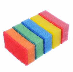 Набор губок для мытья посуды Прима, 5 шт