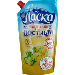 Соус Ласка Постный майонезный 56%, 400 мл