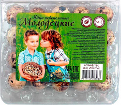 Яйца перепелиные Молодецкие, 20 шт