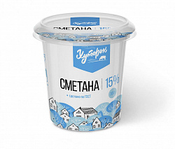 Сметана Хуторок 15%, 300 г