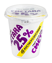 Сметана РостАгроЭкспорт 25%, 320 г