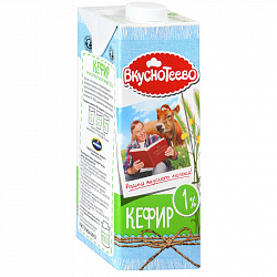 Кефир Вкуснотеево 1%, 1 л