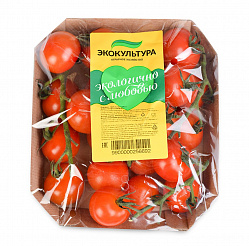 Томаты Экокультура Черри на ветке упаковка, 250 г