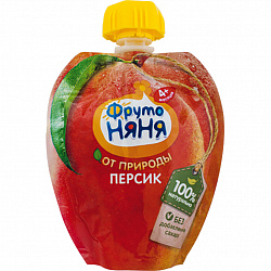 Пюре ФрутоНяня Персик, с 4 месяцев, 90 г