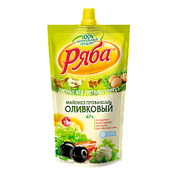 Майонез Ряба Оливковый 67%, 372 г