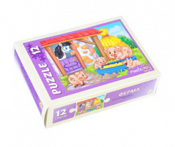 Пазл Рыжий Кот, 12 деталей, 17,5х13 см