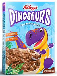 Готовый завтрак Kellog's Dinosaurs Шоколадные лапы и клыки, 220 г