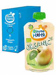 ПЮРЕ ФРУТОНЯНЯ ОРГАНИК НАТУРАЛЬНОЕ С 4МЕС ЯБЛОКО 90 Г Д/П ПРОГРЕСС РОССИЯ