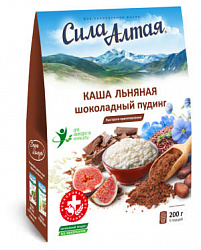 Каша льняная Сила Алтая Шоколадный пудинг, 200 г