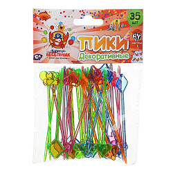 Пики Капитан Весельчак декоративные, 35 шт