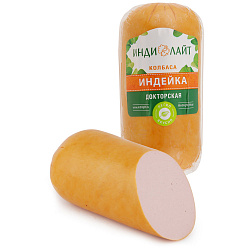 Колбаса вареная ИндиЛайт Индейка Докторская, 500 г