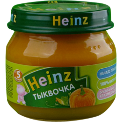 Пюре Heinz из тыквы, с 5 месяцев, 80 г
