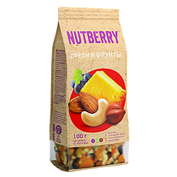 Смесь Nutberry Орехи и фрукты, 100 г