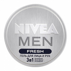 ГЕЛЬ НИВЕЯ МЕН ФРЕШ 3В1 П/БРИТЬЯ МУЖ 75 МЛ Ж/Б БАЙЕРСДОРФ ГЕРМАНИЯ