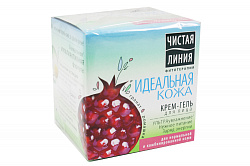 Крем-гель Чистая Линия Идеальная кожа для нормальной и комбинированной кожи с ароматом граната и ромашки, 45 мл