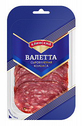 Колбаса Клинский Валетта сырокопченая нарезка, 85 г