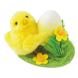 ПАСХАЛЬНЫЙ СУВЕНИР АРТ. 190-0684 ЦЫПЛЕНОК 8СМ ЯНДЖОУ КИТАЙ