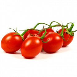 Томат свежий Черри сливовидный на кисти упаковка, 350 г