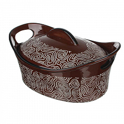 Утятница с крышкой керамическая