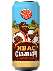 Квас Силич Традиционный пастеризованный фильтрованный, 450 мл
