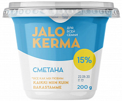 Сметана Jalo Kerma 15%, 200 г