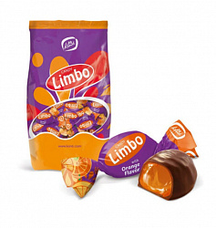 КОНФЕТЫ ЛИМБО СО ВКУСОМ АПЕЛЬСИНА КГ ВЕС КОНТИ-РУС РОССИЯ