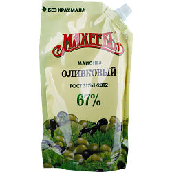 Майонез Махеевъ Оливковый 67%, 400 мл