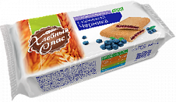 Печенье сдобное Хлебный Спас Черничные тарталетки на фруктозе, 200 г