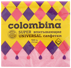 Салфетки универсальные Colombina Супервпитывающие, 34х35 см, 3 шт