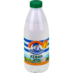 Кефир Простоквашино 3,2%, 930 мл