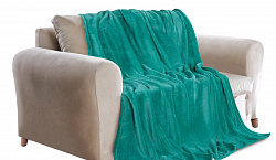 Плед-покрывало Guten Morgen Зеленый, фланель, 150х100 см