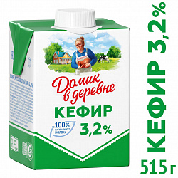 Кефир Домик в деревне 3,2%, 515 г