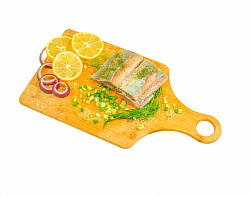 Сельдь Матье с чесноком ломтики