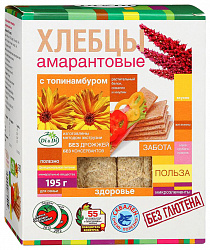 Хлебцы Di&Di амарантовые с топинамбуром, 195 г