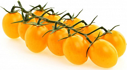 Томат Овощи Ставрополья на ветке сливовидный коктейль желтый упаковка, 250 г